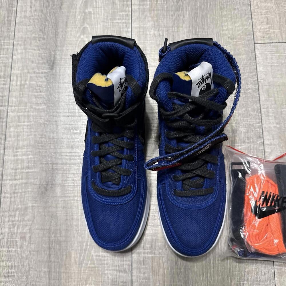 Nike Stussy x Vandal High Deep Royal Blue DX5425-400 Size 5 Men / 6.5 Women - Picture 3 of 8